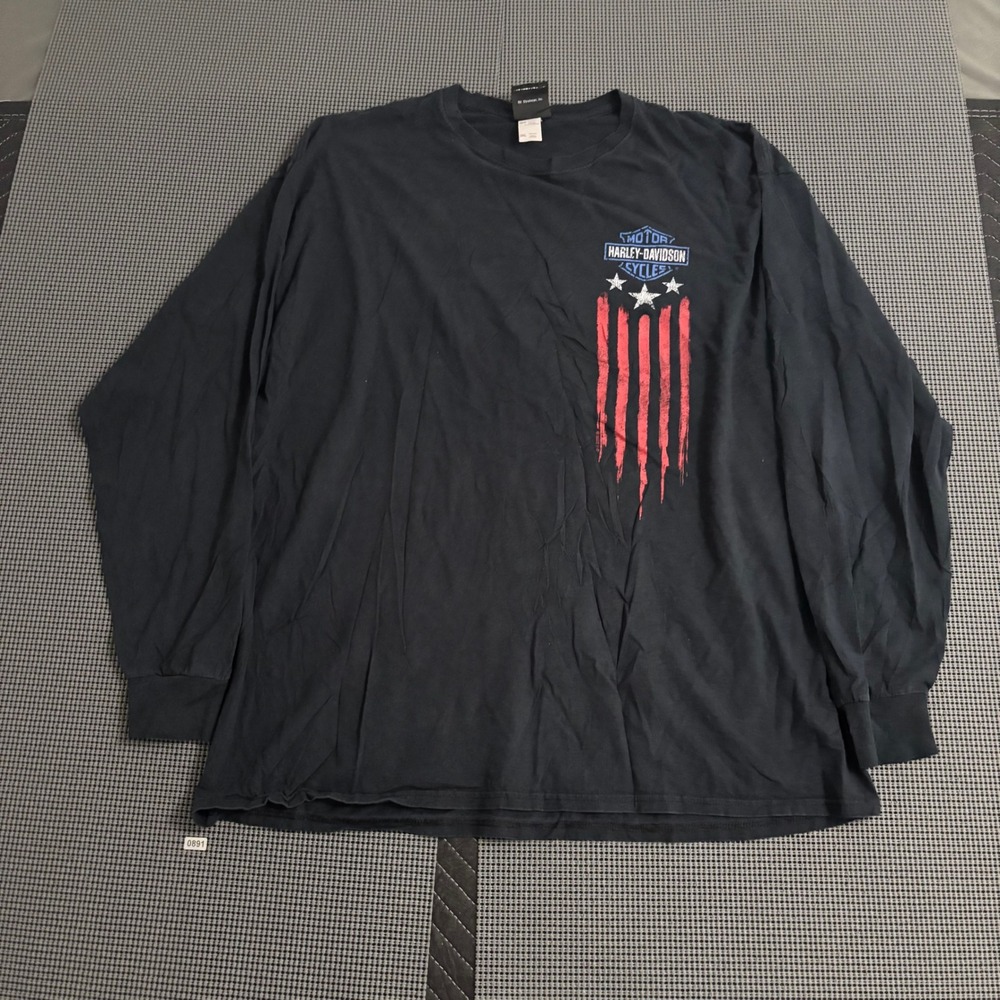 Harley-Davidson Mens Black Long Sleeve Graphic T-Shirt Lebanon PA 2XL
